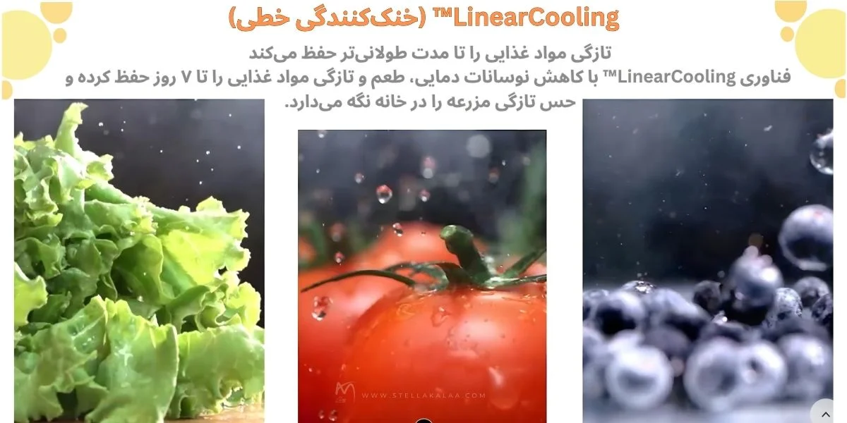 فناوریهای برتر سرمایش یخچال فریزر مدل j287