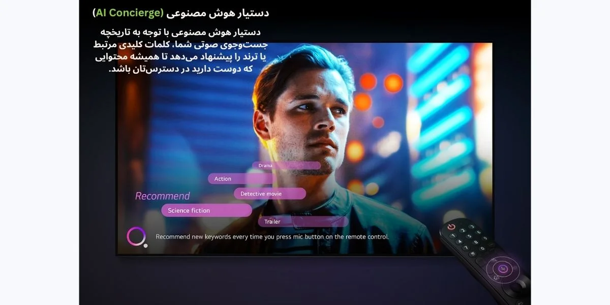 هوشمندی و رابط کاربری تلویزیون ال‌جی مدل 55QNED816RA