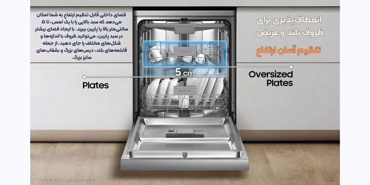 مشخصات تخصصی ظرفشویی سامسونگ DW60M5070FW