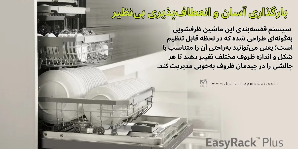 طراحی ماشین ظرفشویی ال جی مدل DFB325HD